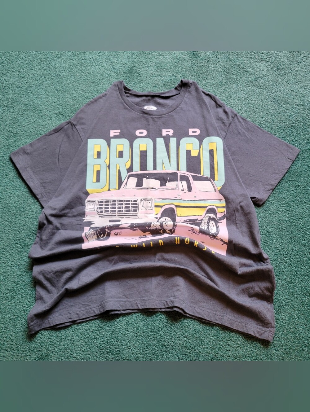 Unisex Ford Bronco Graphic Tee One Wild Horse - XXL - 100% Cotton - Ford Merch